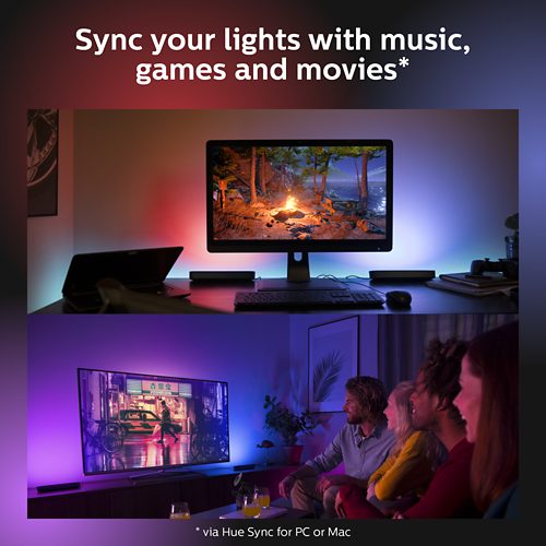 Hue 2-pack Play Light Bar - Black | Philips Hue EN-CA